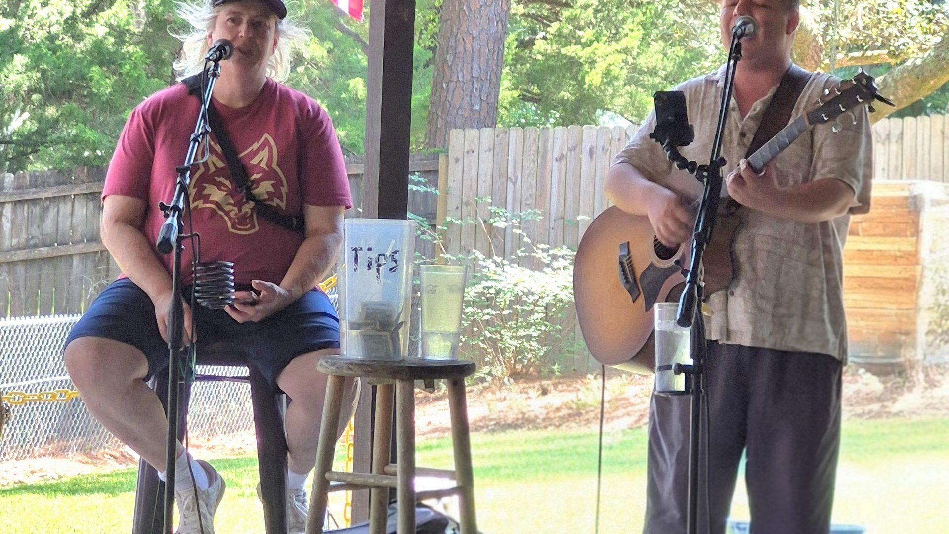 Live music on the patio