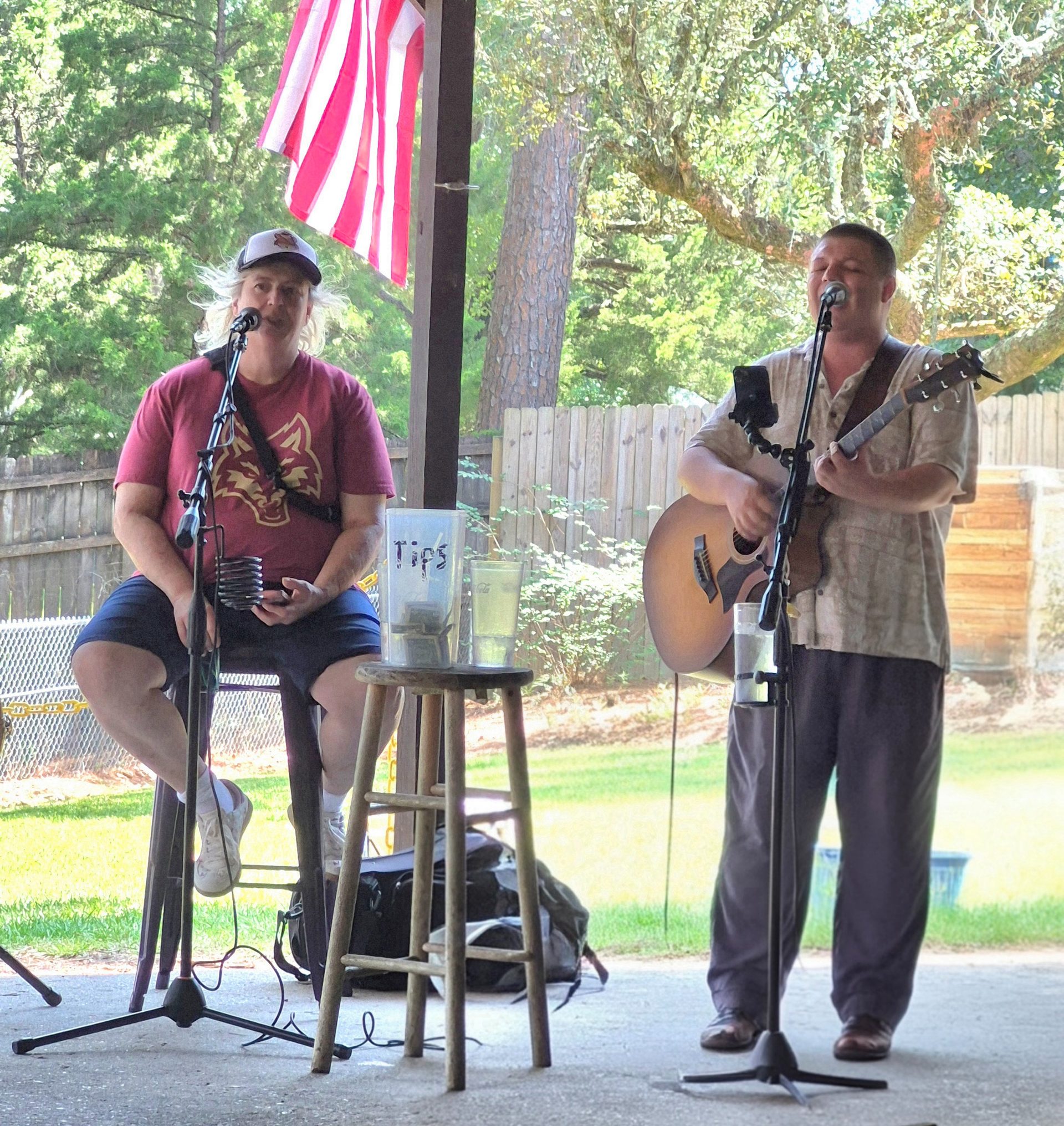 Live music on the patio