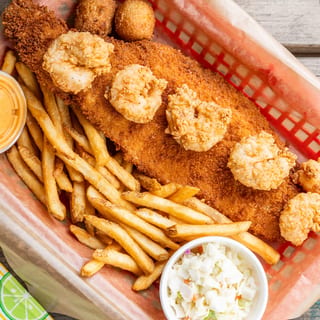 L - Shrimp & Fish Basket
